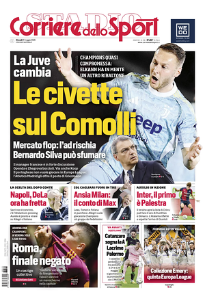 Prima pagina Corriere dello Sport di oggi - Quotidiano sport
