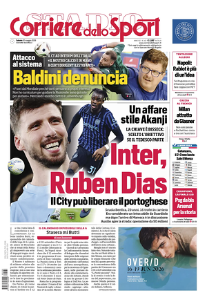 Prima pagina Corriere dello Sport di oggi - Quotidiano sport