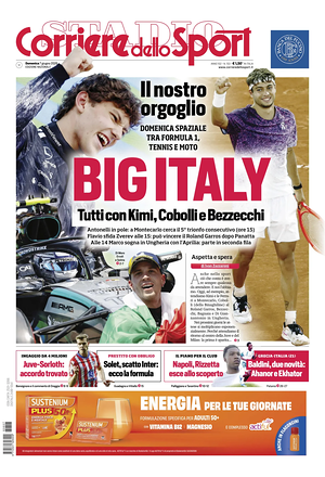 Prima pagina Corriere dello Sport di oggi - Quotidiano sport