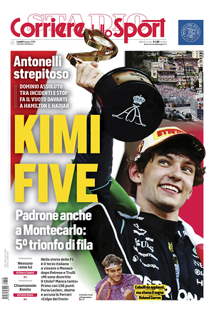 Prima pagina Corriere dello Sport di oggi - Quotidiano sport