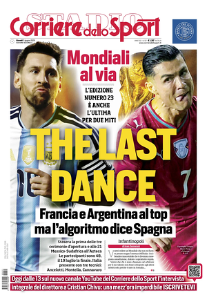 Prima pagina Corriere dello Sport di oggi - Quotidiano sport