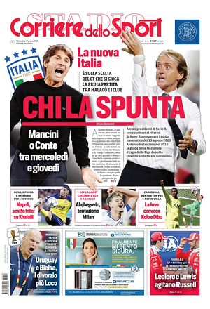 Prima pagina Corriere dello Sport di oggi - Quotidiano sport