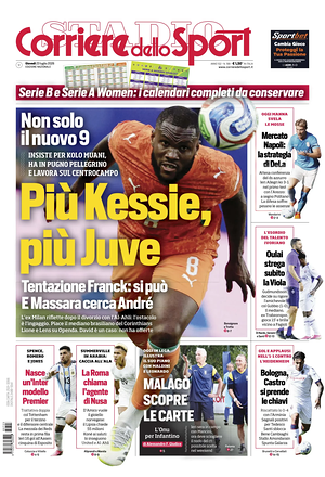 Prima pagina Corriere dello Sport di oggi - Quotidiano sport
