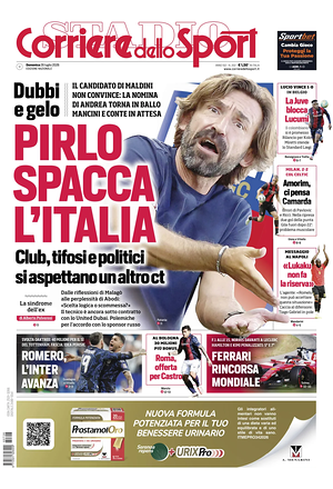 Prima pagina Corriere dello Sport di oggi - Quotidiano sport