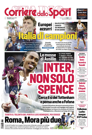 Prima pagina Corriere dello Sport di oggi - Quotidiano sport