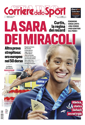 Prima pagina Corriere dello Sport di oggi - Quotidiano sport
