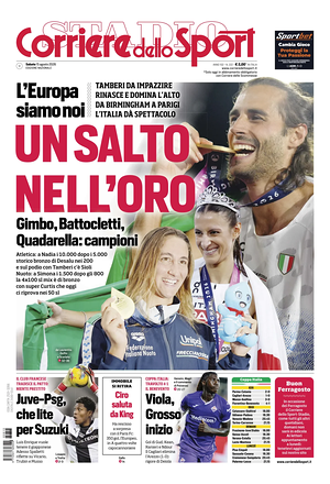 Prima pagina Corriere dello Sport di oggi - Quotidiano sport