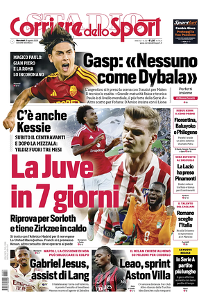 Prima pagina Corriere dello Sport di oggi - Quotidiano sport