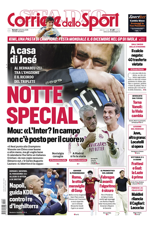 Prima pagina Corriere dello Sport di oggi - Quotidiano sport