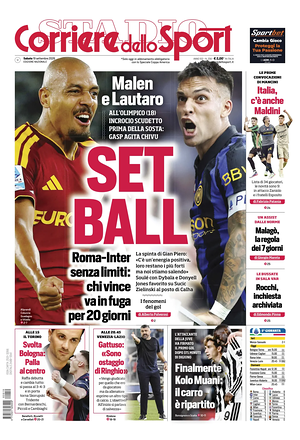 Prima pagina Corriere dello Sport di oggi - Quotidiano sport