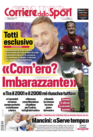 Prima pagina Corriere dello Sport di oggi - Quotidiano sport