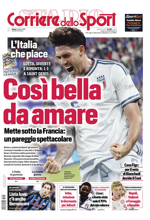 Prima pagina Corriere dello Sport di oggi - Quotidiano sport