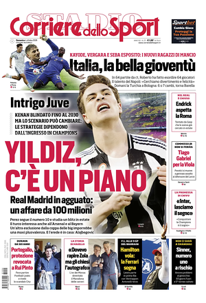 Prima pagina Corriere dello Sport di oggi - Quotidiano sport