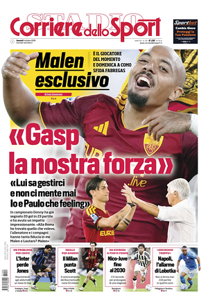 Prima pagina Corriere dello Sport di oggi - Quotidiano sport