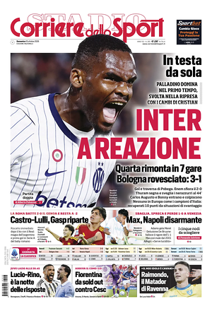 Prima pagina Corriere dello Sport di oggi - Quotidiano sport