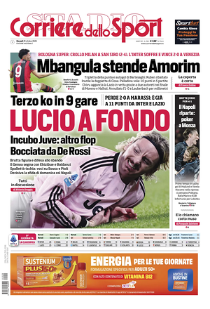 Prima pagina Corriere dello Sport di oggi - Quotidiano sport
