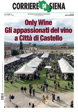 Prima pagina Corriere di Siena di oggi - Quotidiano regionale