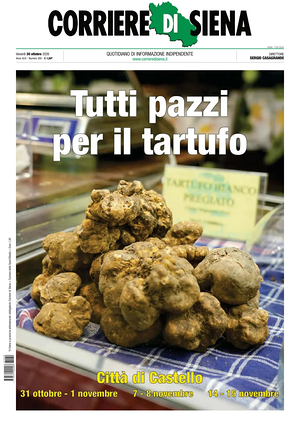 Prima pagina Corriere di Siena di oggi - Quotidiano regionale