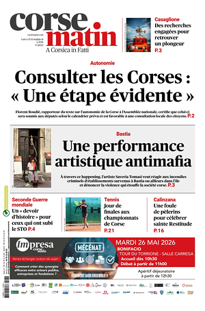 Corse Matin front page