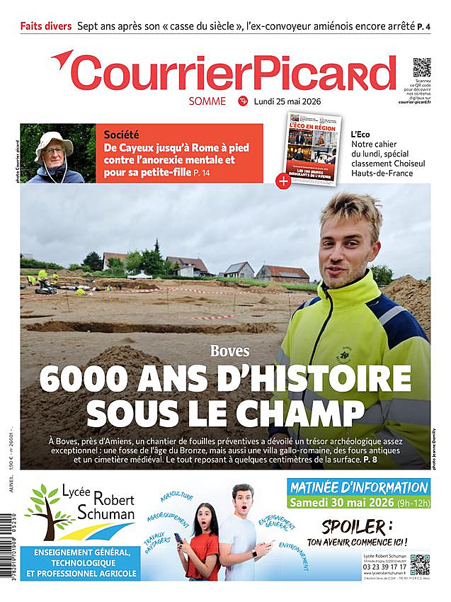 Une de Le Courrier Picard du jour - Presse 25 mai 2026