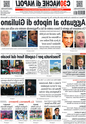 Prima pagina Cronache di Napoli di oggi - Quotidiano regionale