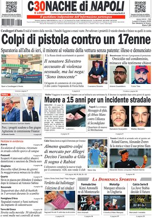 Prima pagina Cronache di Napoli di oggi - Quotidiano regionale