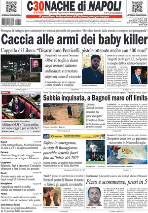 Prima pagina Cronache di Napoli di oggi - Quotidiano regionale