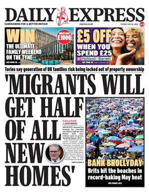 Daily Express front page