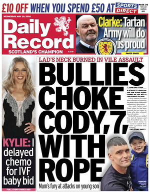 Daily Record front page