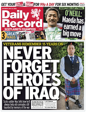 Daily Record front page