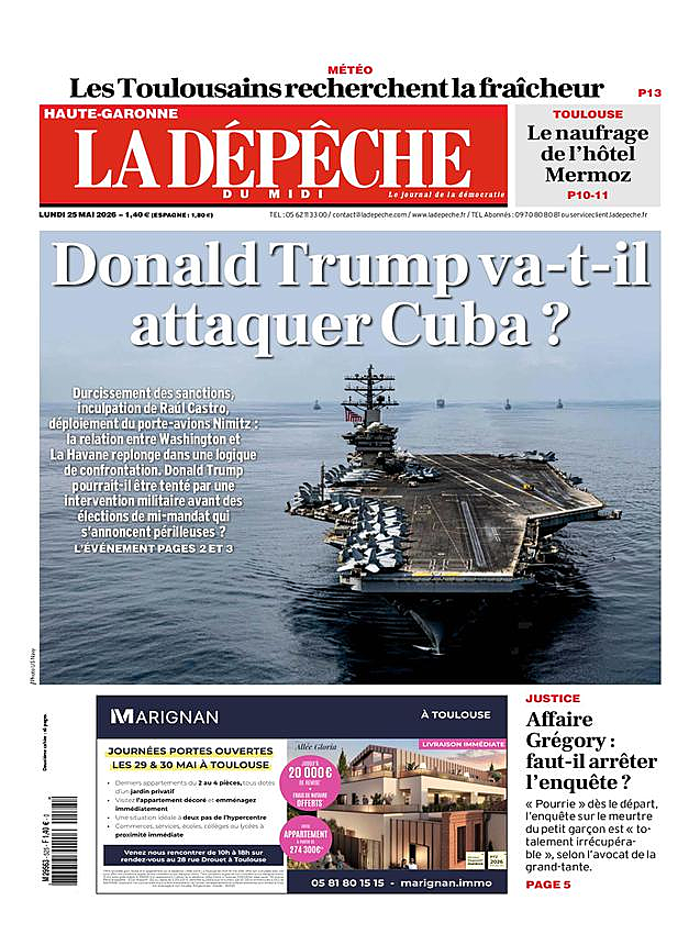 Une de None du jour - Presse 25 mai 2026