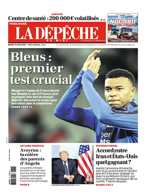 Une de None du jour - Journal régional
