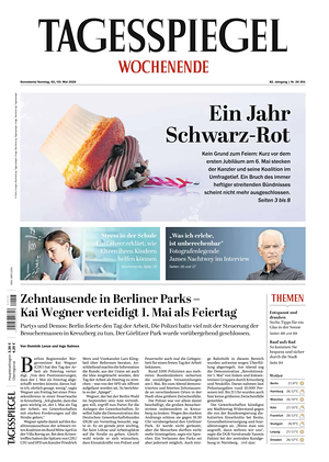 Titelseite von Der Tagesspiegel heute - Überregionale Zeitungen