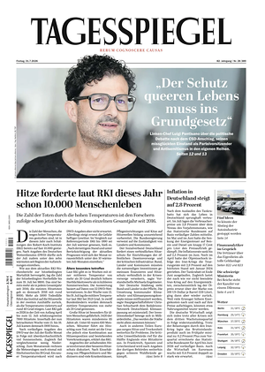 Titelseite von Der Tagesspiegel heute - Überregionale Zeitungen