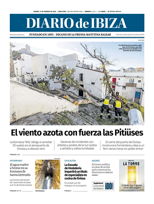 Prima pagina Diario de Ibiza di oggi - Quotidiano regionale