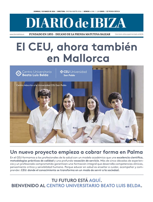 Prima pagina Diario de Ibiza di oggi - Quotidiano regionale