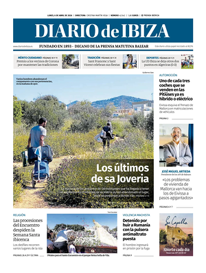Prima pagina Diario de Ibiza di oggi - Quotidiano regionale