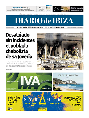 Prima pagina Diario de Ibiza di oggi - Quotidiano regionale