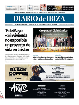 Prima pagina Diario de Ibiza di oggi - Quotidiano regionale