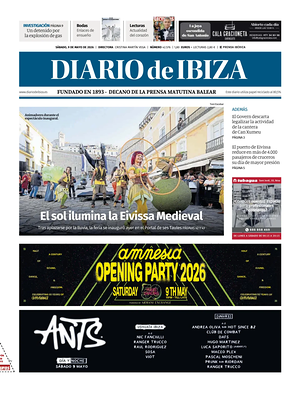 Prima pagina Diario de Ibiza di oggi - Quotidiano regionale