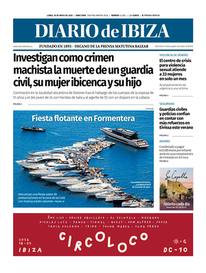 Prima pagina Diario de Ibiza di oggi - Quotidiano regionale