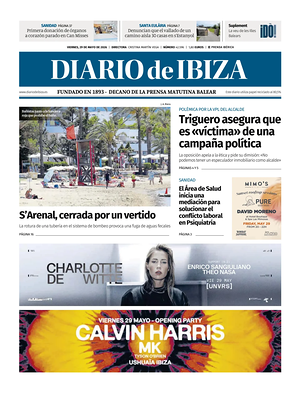Prima pagina Diario de Ibiza di oggi - Quotidiano regionale