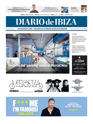 Prima pagina Diario de Ibiza di oggi - Quotidiano estero