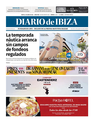 Prima pagina Diario de Ibiza di oggi - Quotidiano regionale