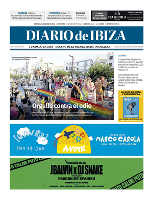 Prima pagina Diario de Ibiza di oggi - Quotidiano regionale