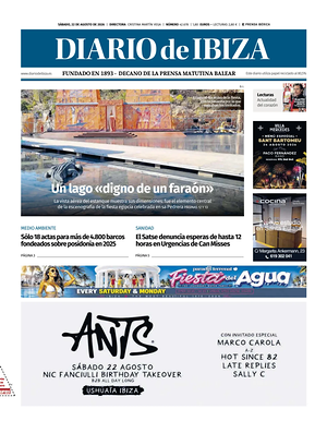 Prima pagina Diario de Ibiza di oggi - Quotidiano regionale