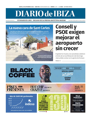 Prima pagina Diario de Ibiza di oggi - Quotidiano regionale