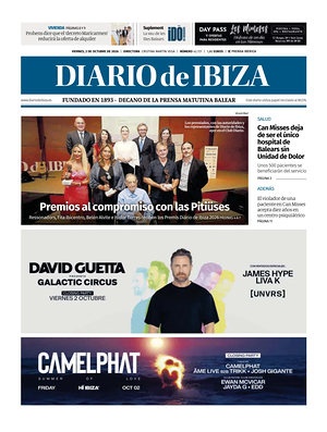 Prima pagina Diario de Ibiza di oggi - Quotidiano regionale