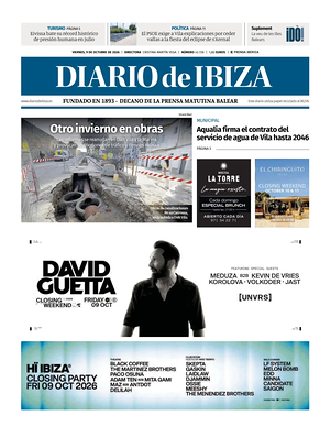 Prima pagina Diario de Ibiza di oggi - Quotidiano regionale
