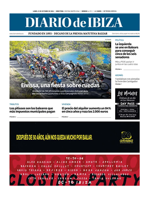 Prima pagina Diario de Ibiza di oggi - Quotidiano regionale